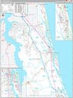 St. Johns, Fl Carrier Route Wall Map